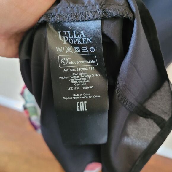 Ulla Popken Maxi Dress Plus Size 18 Floral Flowy V Neck Lined Tie Back Nwt - Picture 5 of 9